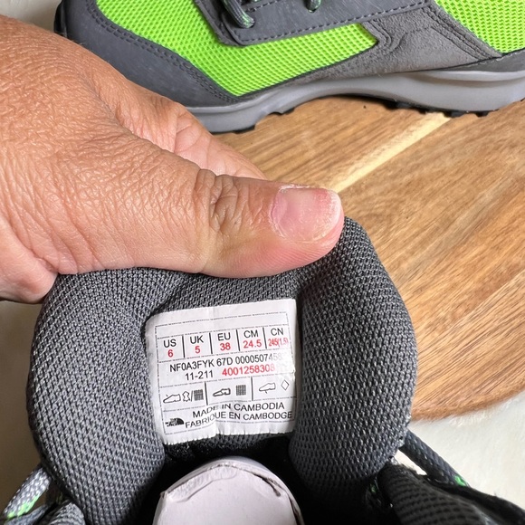 The North Face Junior Hedgehog Hiker II Mid WP Size 6 Junior NWB - Picture 7 of 11